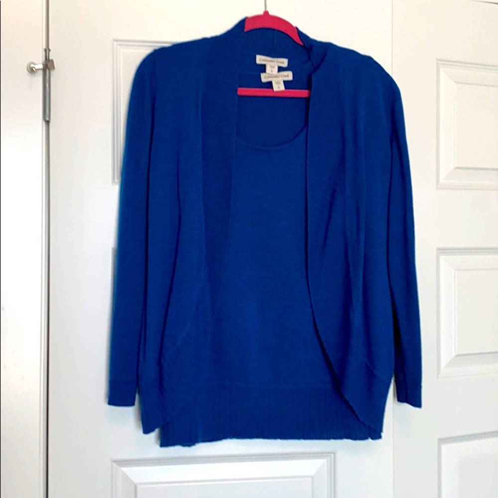 Coldwater creek women’s cardigan with shell